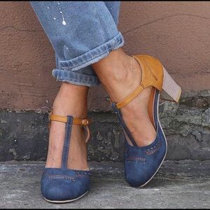 Women’s vintage color block shoe